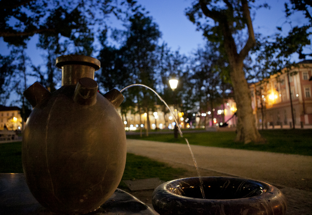 Drinking fountaine at Kongresni trg in Ljubljana.