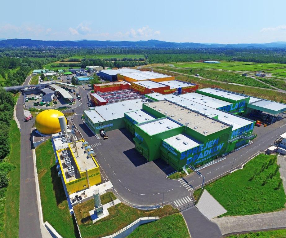 Bird's eye view of Regional Waste Management Centre Ljubljana